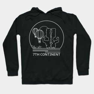 The 7th Continent Minimalist Line Drawing - Board Game Inspired Graphic - Tabletop Gaming  - BGG Hoodie